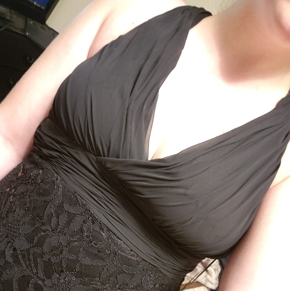 Nightway black gown - Picture 6 of 8